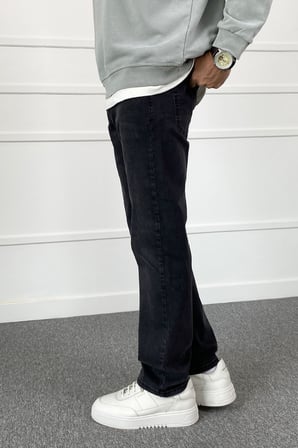 Slim Fit Antrasit Likralı Jean