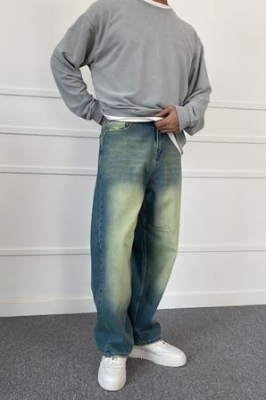 Mavi Balon Süper Baggy Jean