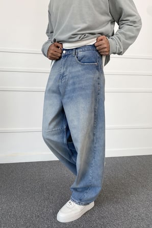 Mavi Balon Süper Baggy Jean
