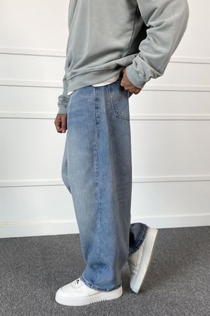 Mavi Balon Süper Baggy Jean