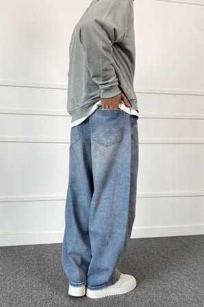 Mavi Balon Süper Baggy Jean