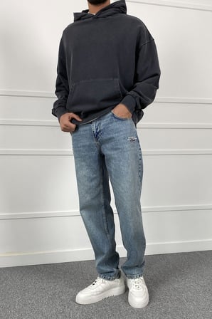 Monday Nakışlı Regular Fit Jean | STK2118-Jean