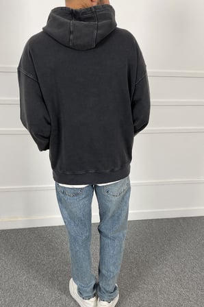 Kanguru Cepli Kapüşonlu Yıkamalı Sweatshirt | STK2119-Sweatshirt