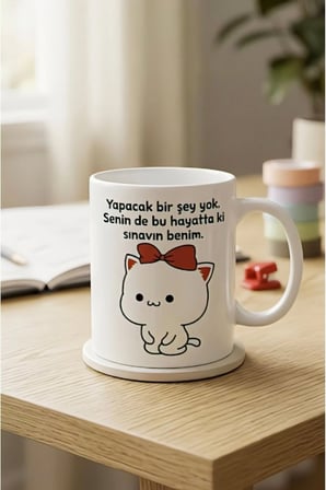 Alya Gift Shop Kişiye Özel Sınavın Benim Tasarımlı Kupa Bardak