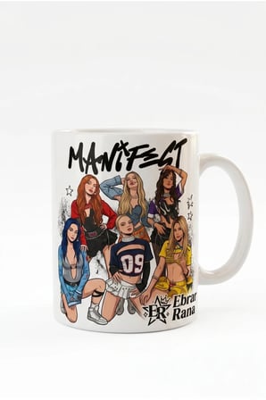 Alya Gift Shop Kişiye Özel Manifes Tasarımlı Kupa bardak