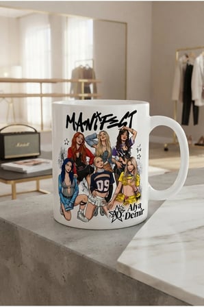 Alya Gift Shop Kişiye Özel Manifes Tasarımlı Kupa bardak