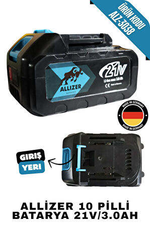 ALLİZER 10 PİLLİ BATARYA 21V/3.0AH