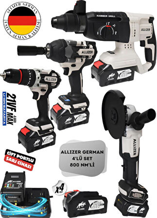 ALLİZER GERMAN PRO 4'LÜ SET GRİ 800 NM'Lİ ALMAN KALİTESİ