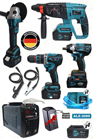 ALLİZER 5 Lİ SET (4LÜ SET MAVİ+ 200 AMPER KAYNAK MAKİNASI )