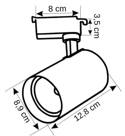 1 Adet CATA CT 5334 Babil Ledli Ray Spot 30W 3200K Gün Işığı
