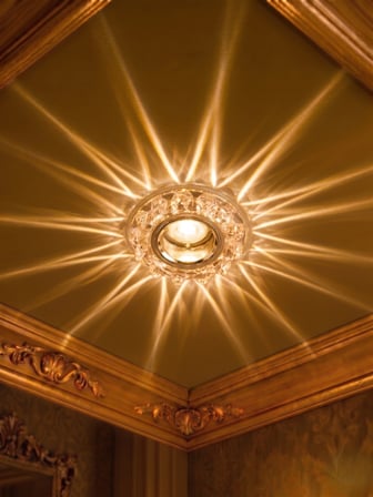 1 Adet CATA CT 6595 Karanfil Led Efektli Dekoratif Cam Spot Kasası GU10 Duy 3200K Gün Işığı