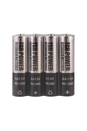 4'lü Kalem Pil AA 1.5V R6 / UM3 – Uzun Ömürlü Karbon Çinko Pil Seti