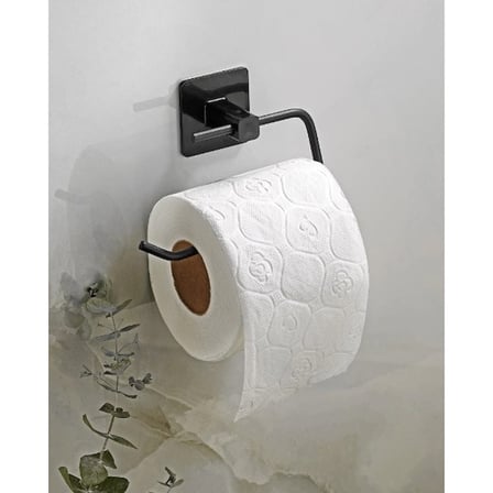 Metal Siyah Tuvalet Kağıtlığı