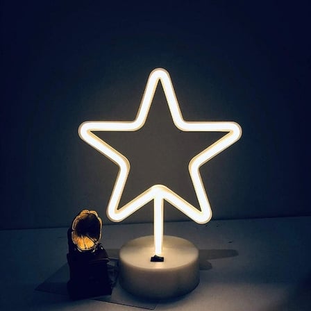 Yıldız Neon LED Lamba