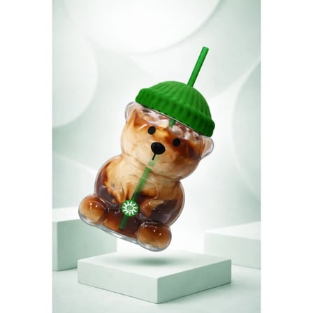 Bearista Plastik Soğuk İçecek Bardağı