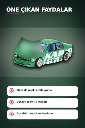 1/64 Diecast BMW M3 Kaido Works V2 Model Araba - KaidoHouse Koleksiyon Serisi, Tekli Paket BX-313326