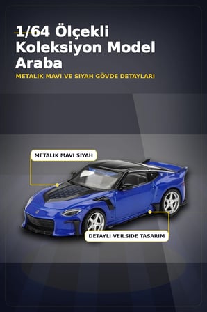 Mavi Metal 1/64 Nissan Z VeilSide FFZ400 Model Araba - Koleksiyonluk Diecast BX-313400