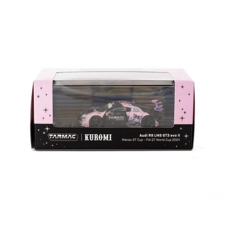 Eco Lounge 1/64 Audi R8 LMS GT3 evo II Macau GT Cup - FIA GT World Cup 2024 #10 with Tarmac Cards Co