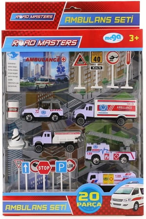Kamyonlu Metal Ambulans Seti  Jp9105