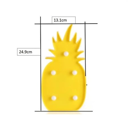 Ananas Şeklinde Ledli Dekoratif Eğlenceli Çocuk Gece Lambası Bx40