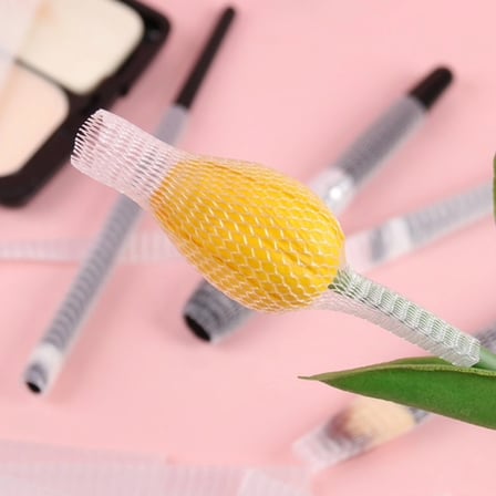 Makyaj Far Allık Kontür Eyeliner Fırça Malzemeleri Ürünleri Koruyucu File Kapak Örgü Kılıf Set 20li 