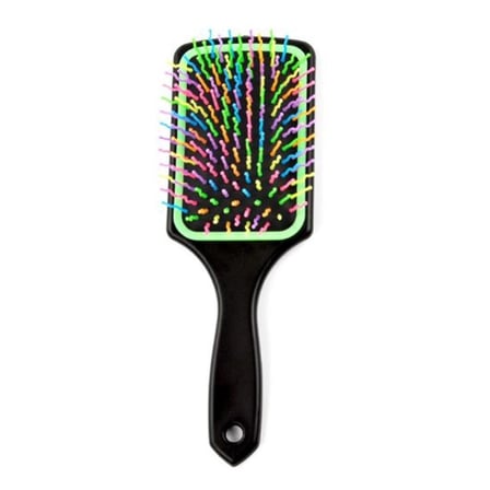 Pratik Renkli Uçlu Plastik Saç Fırçası Tarağı Ergonomik Tarak Bx40