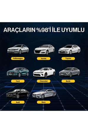 Kablosuz CarPlay & Android Auto Adaptörü - Apple ve Android Cihazlar İçin Evrensel Wireless Carplay 