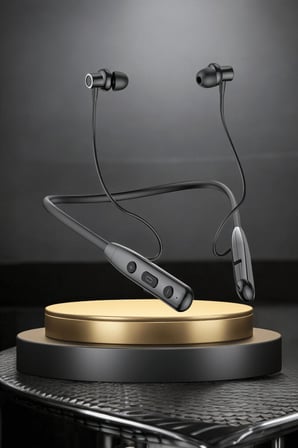 Kablolu Bluetooth Kulaklık Boyun Bantlı ANC Özelliği Yüksek Ses Kaliteli 100 saat