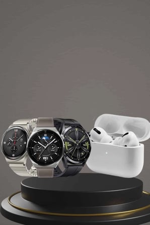 Aynalı Bluetooth Kulaklık Yeni Nesil Akıllı Saat Titreşimli Nabız Ölçer Spor Modları