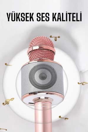 Taşınabilir Bluetooth Karaoke Mikrofon: Hafıza Kart Girişli, Etkileyici Performans