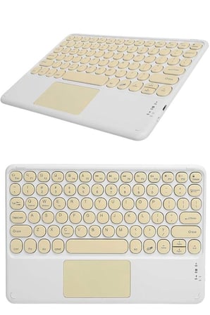 Bluetooth Touchpad Klavye Ultra İnce Taşınabilir Q Klavye Yeni Nesil