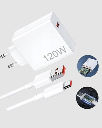 Turbo 120W Hızlı Şarj Cihazı Type-C Kablolu