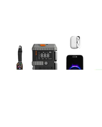Araç Akü Takviye Powerbank Lastik Şişirme Kompresörü LED Işıklı Çok Fonksiyonlu Acil Durum Cihazı