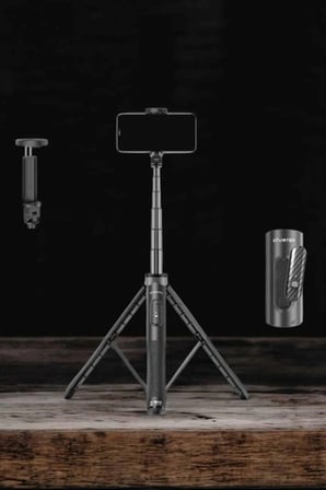 Tripod Kablosuz Bluetooth Bağlantılı Selfie Çubuğu 360 Derece Dönebilen
