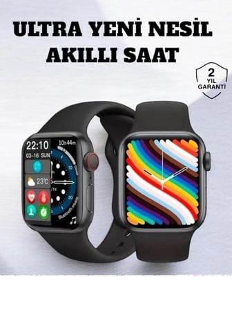 Akıllı Saat iOS ve Android ile Uyumlu Şık ve Çok Fonksiyonlu