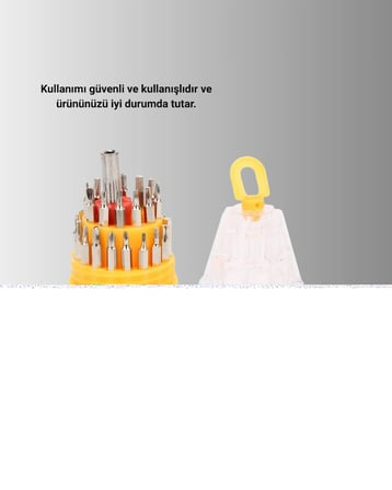 Elektronik Tamir Tornavida Seti Ateşe Dayanıklı ve Ergonomik