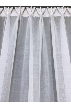 Amerikan Pile Linen Keten Yeni Dikim Tül Perde