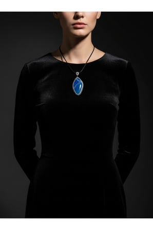 Doğal Dokulu Oval Zirkon Taşlı Amatist Taşı Kolye Ucu