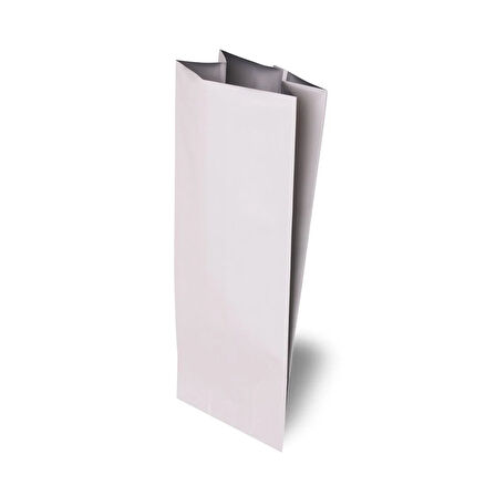 Yan Körüklü Torba Beyaz Alüminyum 12,5x40x8 Cm 500 ADET