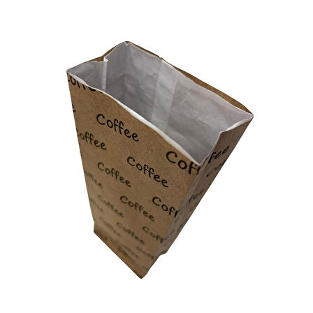 Kese Kraft 8x22x4 Cm Kare Dipli Çift Katlı Coffee Baskılı 1300 ADET