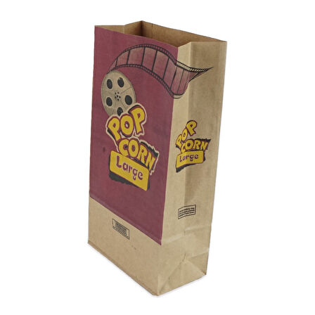 Kese Popcorn Large 15x28x8 Cm Kraft 500 ADET