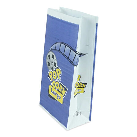 Kese Popcorn Large 15x28x8 Cm Beyaz Kraft 500 ADET