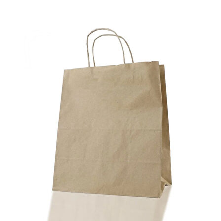 Çanta Kraft 25x28x14 Cm Burgu Sap 50 ADET
