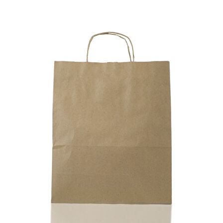 Çanta Kraft 18x24x9 Cm Burgu Sap Kraft 50 ADET