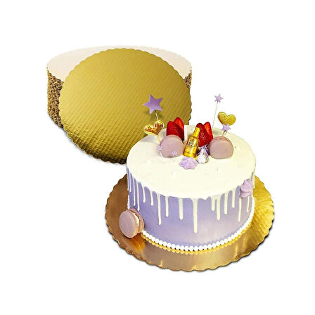 1 No Kalın Gold Turta Altlığı 20cm "25 ADET"