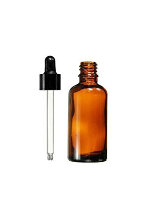 Amber Cam Şişe 50 Ml Cam Damlalıklı 3 Adet