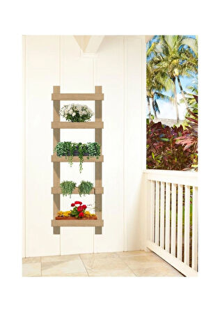 Modern Duvar Bitki Askısı – İç Mekan Dekoratif Saksılık - 3 Katlı Dekoratif Bitki Rafı