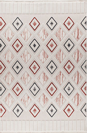 Artemis Halı Amentes 09990C Çok Renkli Bohem İskandinav Tarz Halı