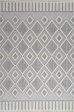 Artemis Halı Amentes 09990D Gri Bohem İskandinav Tarz Halı