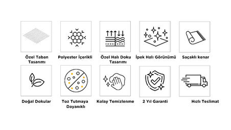 Artemis Halı Amentes 09990D Gri Bohem İskandinav Tarz Halı